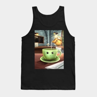 Cup of coffee with milk Tank Top